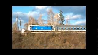 preview picture of video 'Dolní Loučky, Horní Loučky a vlaky na mostě..'