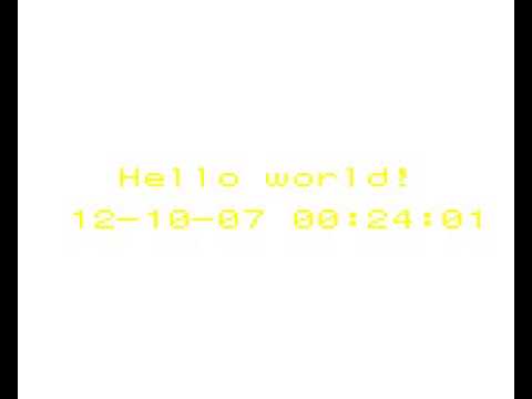 Neo Geo Pocket - Hello World! (NEO Clock) (PD)