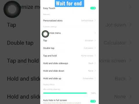 easy touch open #video #android #mobilesetting #settings