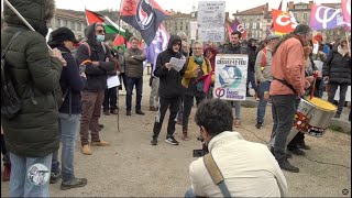 Manifestation anti raciste, antifasciste, pour l'&eacute;galit&eacute; des droits. Prises de paroles
