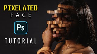 3D Pixelated Blockhead Photoshop Tutorial