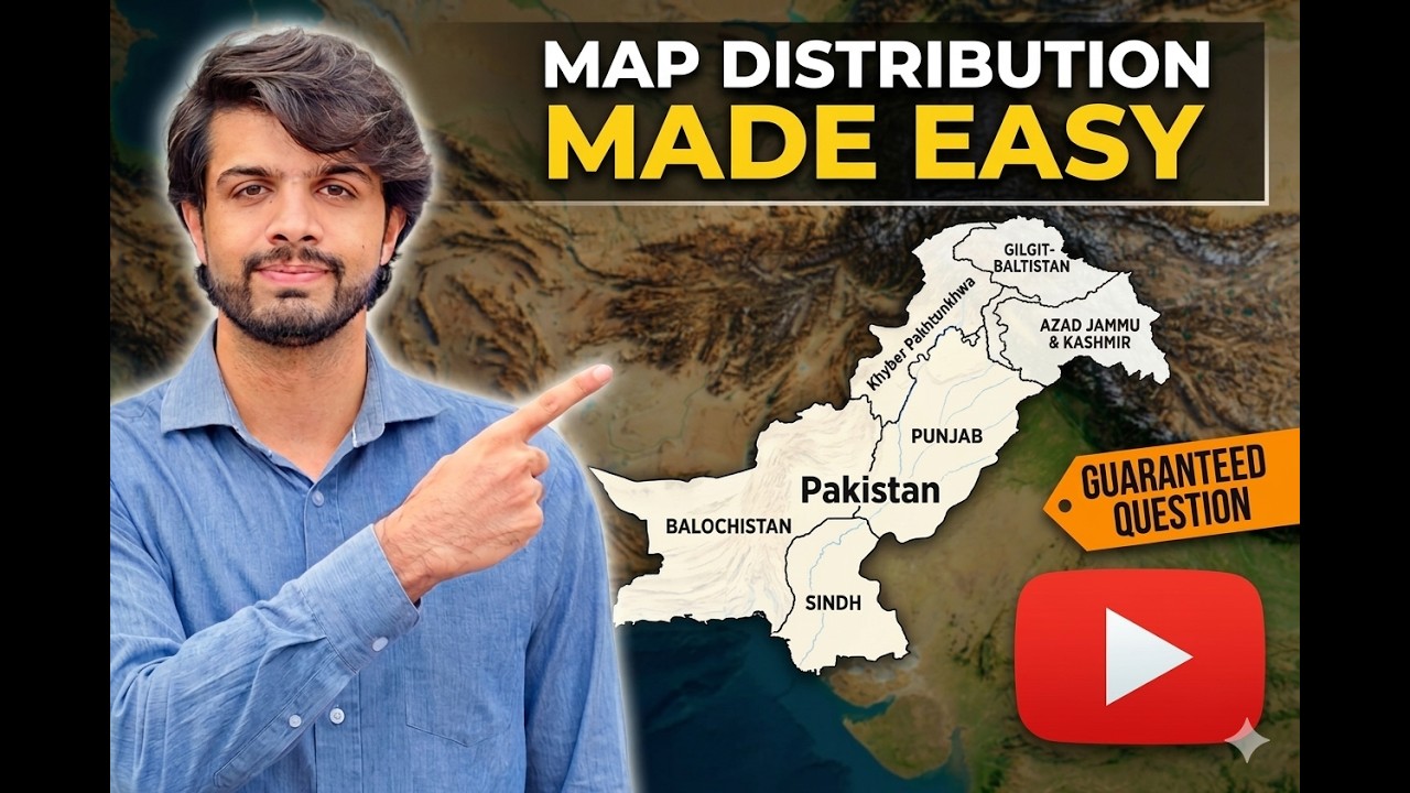 Pakistan Studies 2059/0448: Map Distribution & Topography Guide