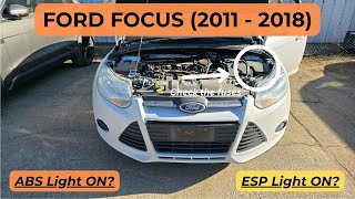 Ford Focus - ABS BRAKES & TRACTION CONTROL FUSE LOCATION (2011 - 2018)