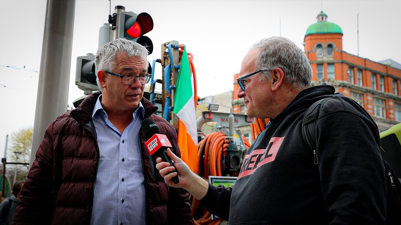"We actually have a bigger army" Ireland Fuel Protest Organizer speaks to Ezra Levant