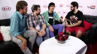 Rhett & Link Backstage at VidCon 2013 with SourceFed!