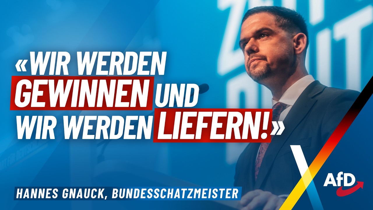 „Wir werden gewinnen und wir werden liefern!“ – Hannes Gnauck – AfD