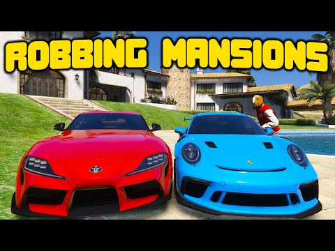 Robbing $15M Mansions And Cars In GTA 5 RP