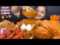 SPICY WHOLE CHICKEN CURRY CHICKEN LOLLIPOP SCHEZWAN FRIED RICE AND KOREAN STIR FRIED NOODLES