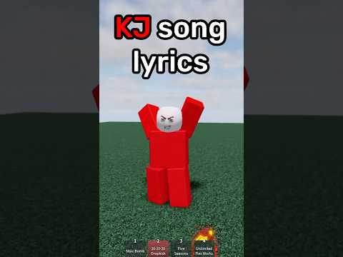 KJ Song Lyrics in The Strongest Battlegrounds #roblox #tsb #shorts