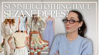 THE BEST SEZANE DUPES? NEW IN AFFORDABLE SUMMER CLOTHING HAUL | Gardening Updates & Riding lessons