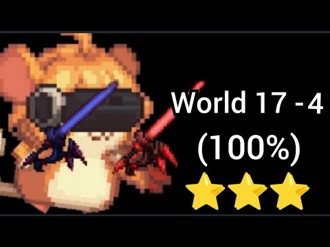 [Guardian Tales] World 17 - 4 (100%) | Passage Stage + Hidden Boss