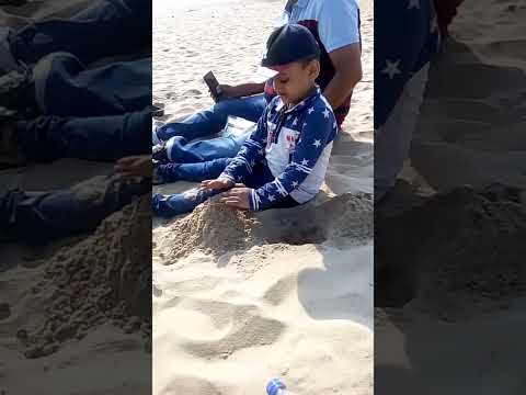 cute masti in beach #masti #beach #viral #shorts