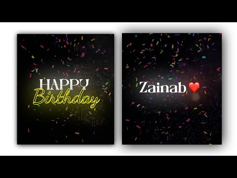 Zainab Happy birthday song |happy birthday name videos | zainab name status | #happybirthday 