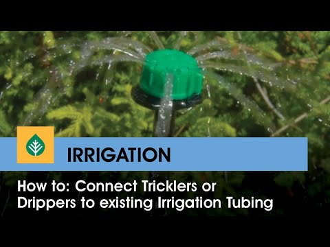 How to: Connect tricklers or drippers to existing irrigation tubing