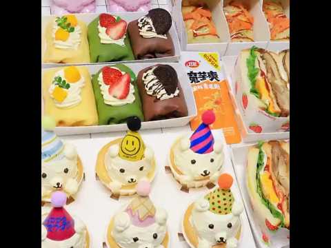 delicious chocolate cream rolls 🐻☕cup cake🎂🍰 #shots