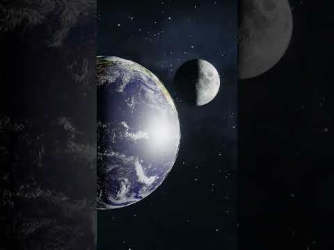 Animation of the earth, the moon and the sun