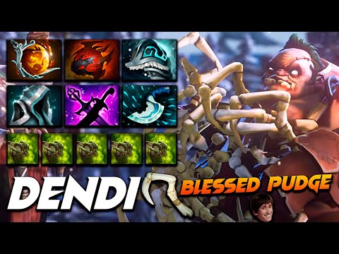 Dendi Pudge - Blessed Butcher - Dota 2 Pro Gameplay [Watch & Learn]