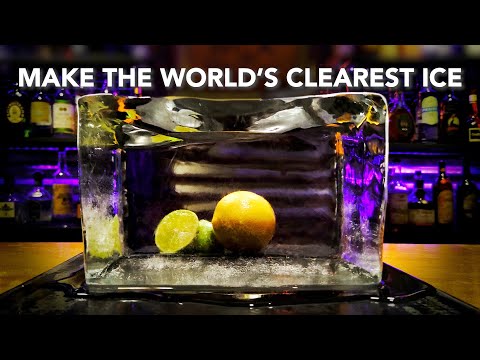 How to make CLEAR ICE at home 🧊Never before seen method🧊Jaw Dropping Results | MIX Cocktail Hour
