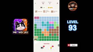Meowdoku Level 93 walkthrough | full solution