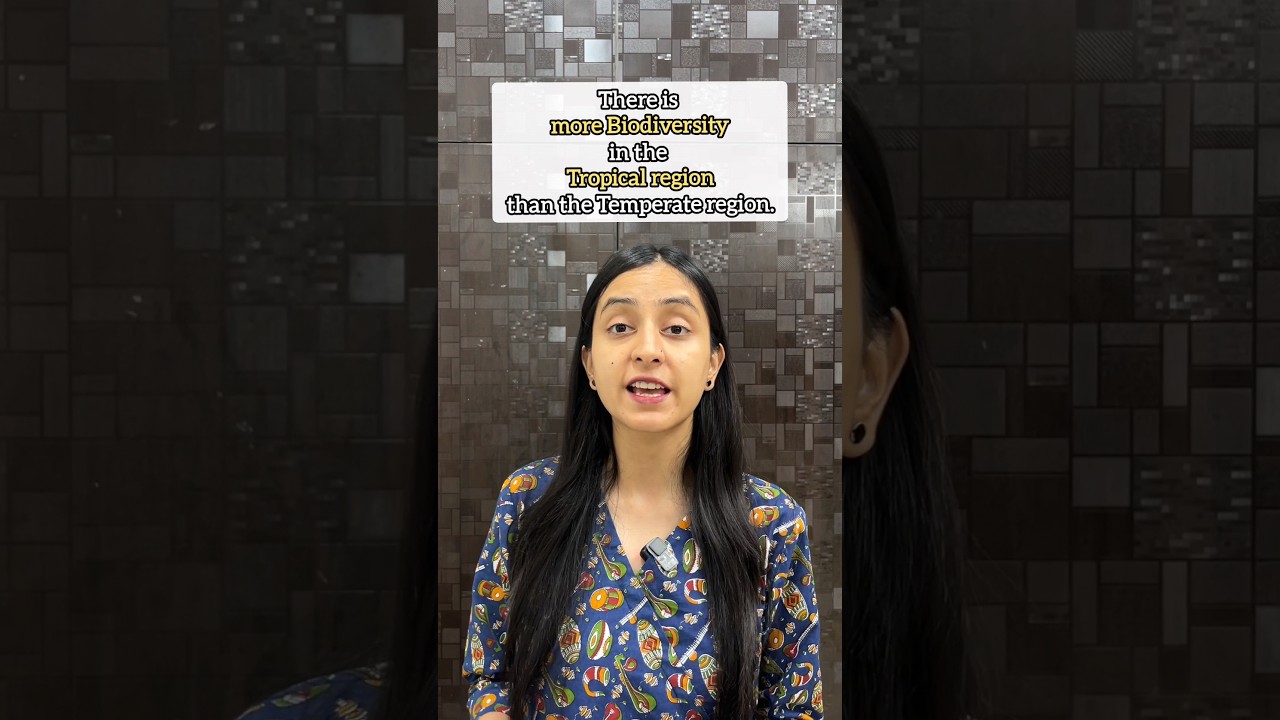 Why Tropics have greater biological diversity? #neet #biology #class12 #study #shorts