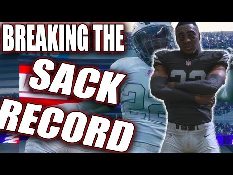 Pro TD2 EP4 - Breaking The Raiders Single Game Sack Record Madden 18 Career Mode SS
