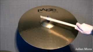 Video thumbnail for Test of Paiste 101 Brass 20'' Ride Crash by TreinenNL