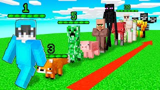 Cada Nivel ME CONVIERTO en un MOB DIFERENTE en Minecraft