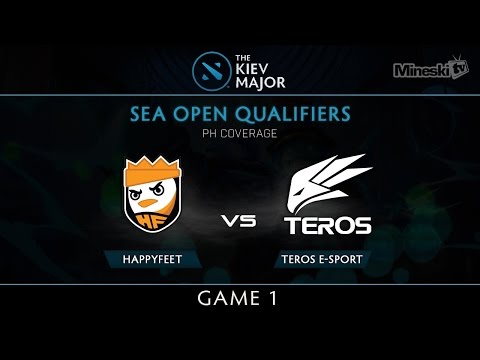 HappyFeet vs Teros E-Sport | Kiev Major Open Qualifier | Group Stage | Best of 1 | Game 1