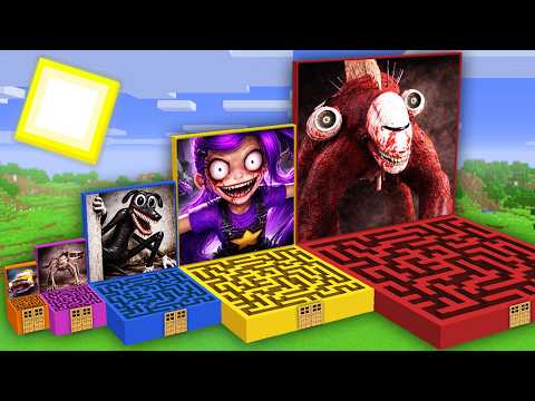 O QUE TEM DENTRO do LABIRINTO de MONSTROS CREEPYPASTA | INFECTED SKY | LILY LOVEBRAIDS no Minecraft?