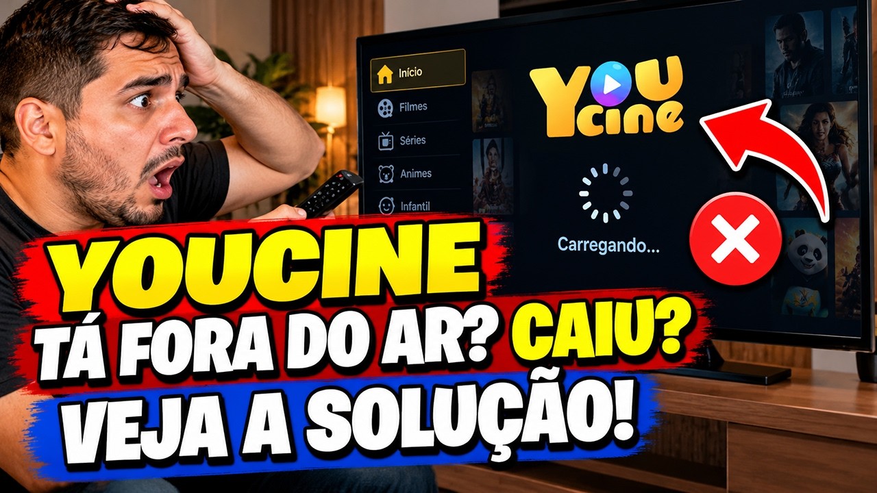 🚨 YOUCINE ESTÁ FORA DO AR? YOUCINE PAROU DE FUNCIONAR? VEJA COMO RESOLVER O PROBLEMA!