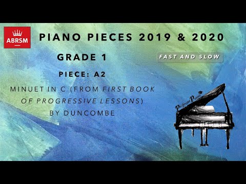 ABRSM 2019 & 2020 Grade 1 A2 Minuet in C - Duncombe