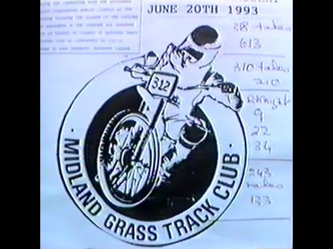 Classic 1990s  Grasstrack - Midlands Grasstrack June 20th 1993 pt.1