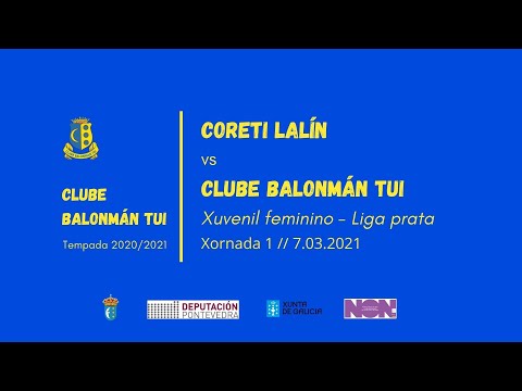 Coreti Lalín VS Clube Balonmán Tui. Juvenil femenino Liga Plata. Jornada 1. 07/03/2021