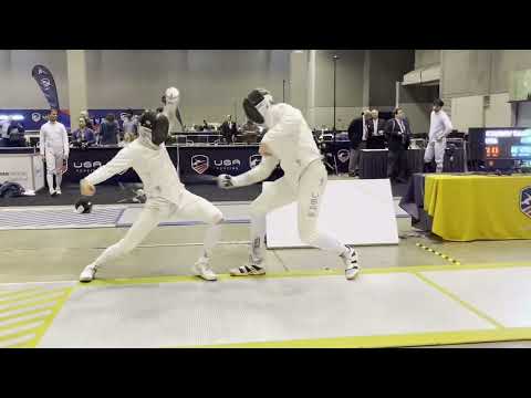 National Championships 2023 SME - L16 - Tristan Szapary v Nicholas Lawson Angle 2