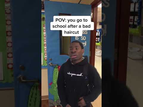 When you go to school with a bad haircut 😂