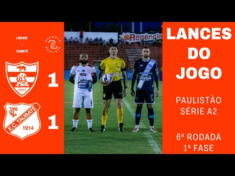 GOLS e LANCES DE LINENSE 1x1 TAUBATÉ - PAULISTÃO A2 | 2026 - 2ª RODADA (IMAGENS: FPF)