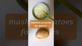 mashed potato for babies - potato puree - homemade baby weight gaining food #shorts #babyfood