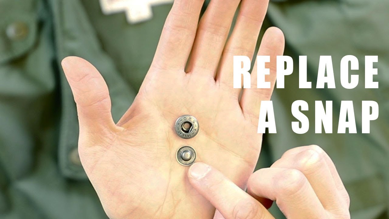 How to Replace Metal Spring Snaps on Jackets, Coats, Bags, etc.