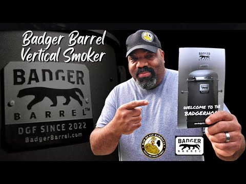 Badger Barrel Vertical Smoker #pitbarrelcooker #badgerbarrel