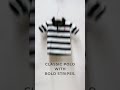 Boys Striped Polo T Shirt