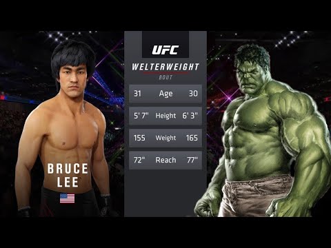 UFC4 Bruce Lee vs Hulk EA Sports UFC 4
