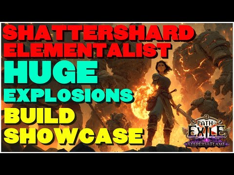 [POE 3.27] Shield Shatter Herald and Golem Stacking Elementalist! Blast Your Way Through Maps!