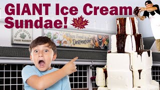 Massive Ice Cream Sundae at Shady Maple!