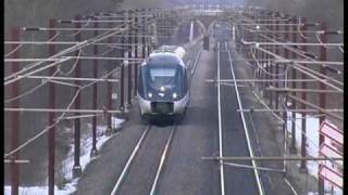 preview picture of video 'DSB IC4 5604 passerer IC3 v Urup 14 Marts 2010'