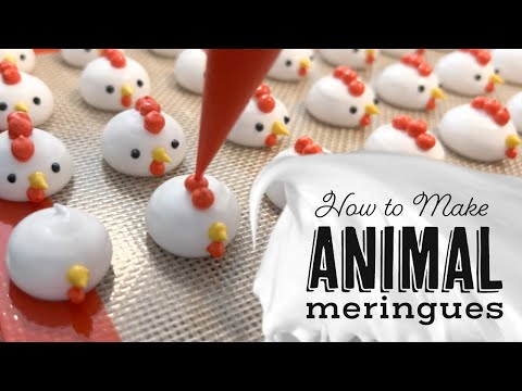 How to Make Animal and Character Meringues