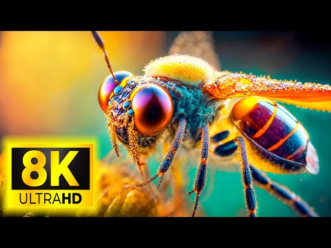 INSECT BEAUTIFUL - 8K (60FPS) ULTRA HD - With Nature Sounds (Colorfully Dynamic)