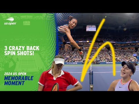THREE Times the Ball Spun Back Over the Net in a Week! | 2024 US Open