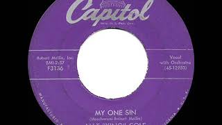 1955 HITS ARCHIVE: My One Sin - Nat King Cole