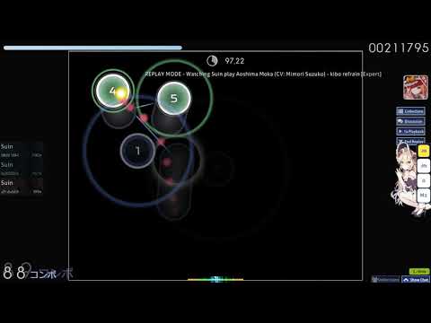 osu! Aoshima Moka (CV: Mimori Suzuko) - kibo refrain [Expert] +DT FC