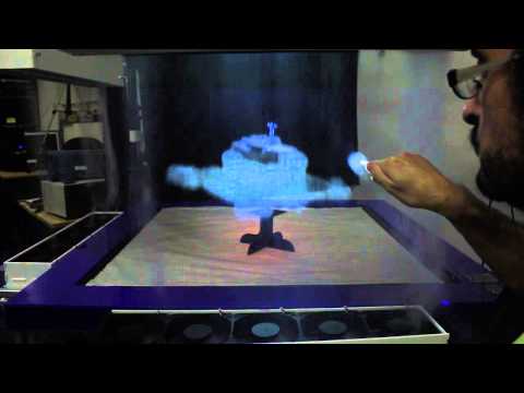 #видео дня | Интерактивный дисплей из тумана — почти как у Тони Старка. #видео дня | Интерактивный дисплей из тумана — почти как у Тони Старка. Фото.